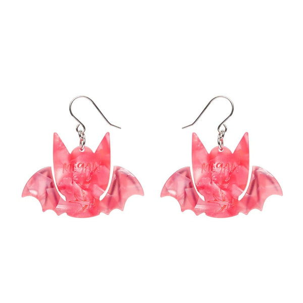 Winged Kitty Drop Earrings