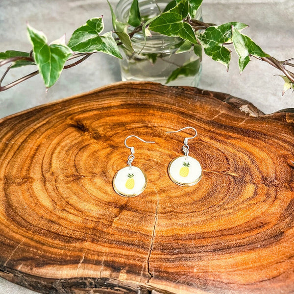 Pineapple Porcelain Earrings