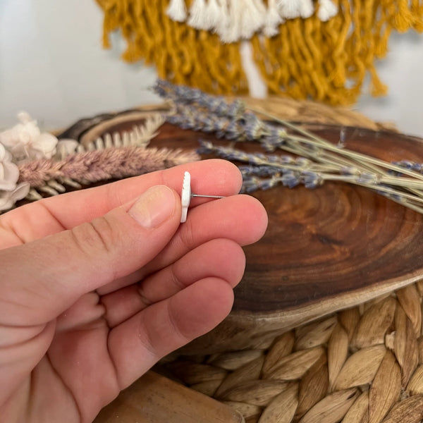 Nerissa Sea Shell Porcelain Stud Earrings