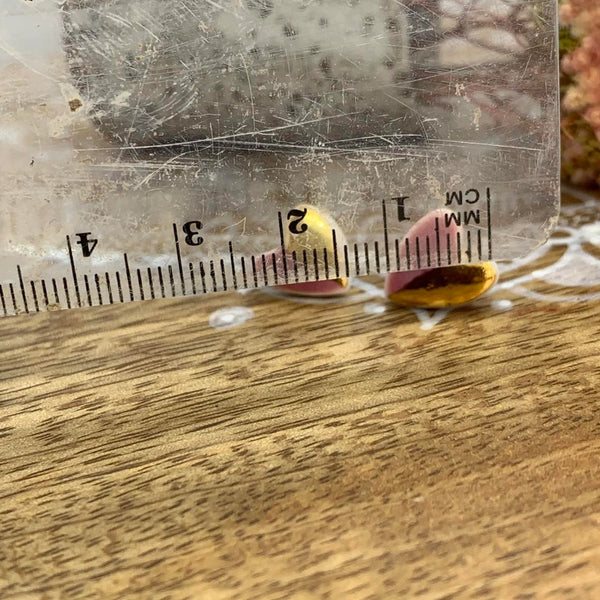 Heart Ceramic Stud Earrings