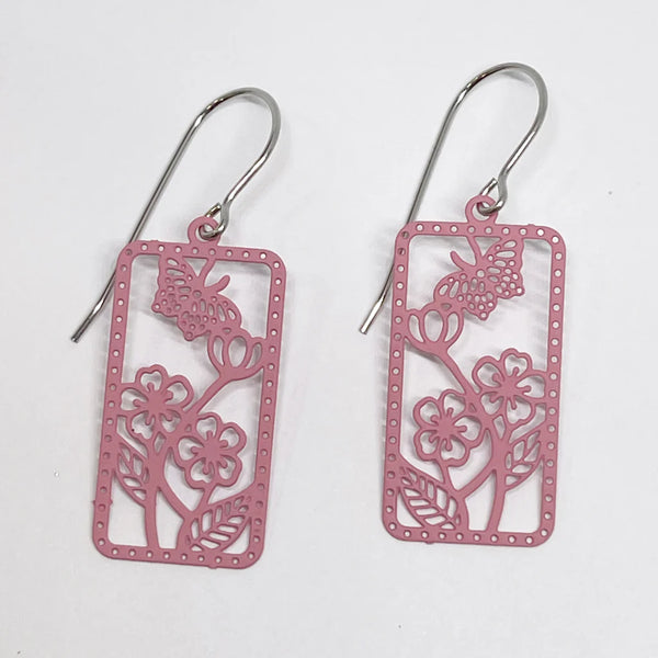 Jardin Pink Earrings