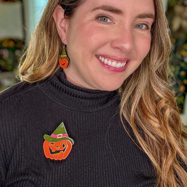 Witch O'Lantern Brooch