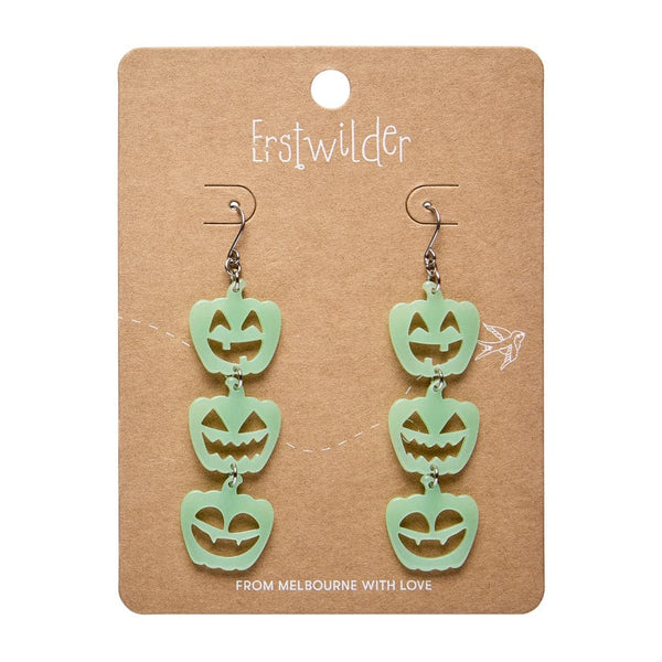 Halloween Pumpkins Drop Earrings - Glow in the Dark