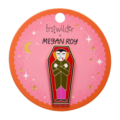 Cozy Coffin Enamel Pin