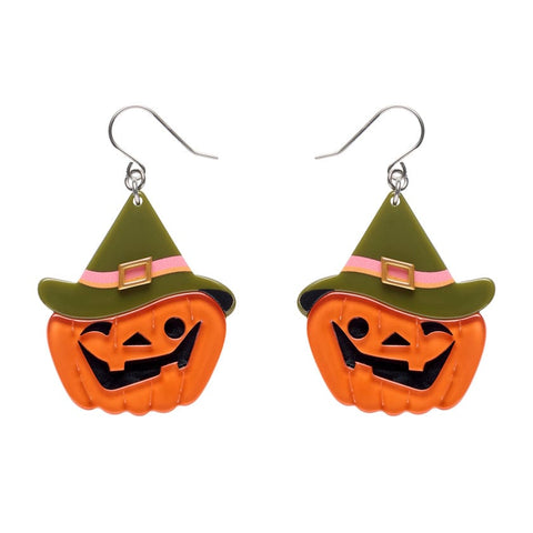 Witch O'Lantern Drop Earrings