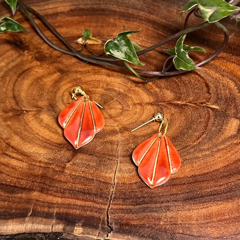 Holly Porcelain Stud Dangle Earrings