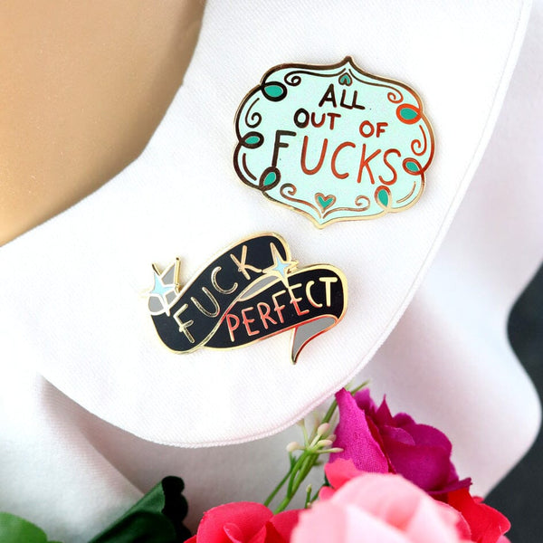 All Out Of Fucks Lapel Pin