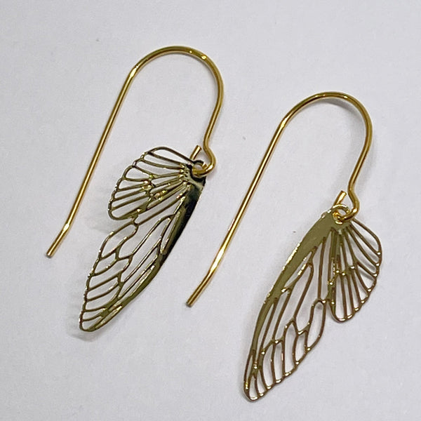 Butterfly Wings Mini Earrings - Gold