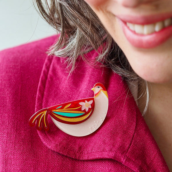 Partridge Perfection Brooch