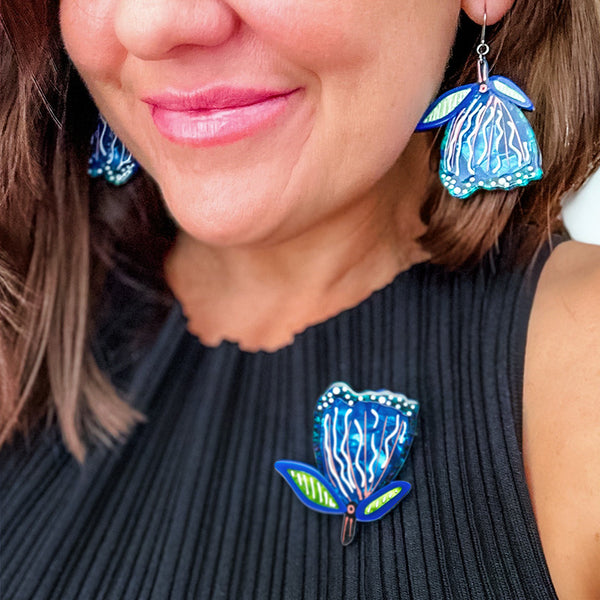Fabled Flowering Gum Brooch