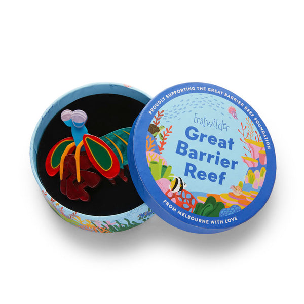 Peacock Mantis Shrimp Brooch