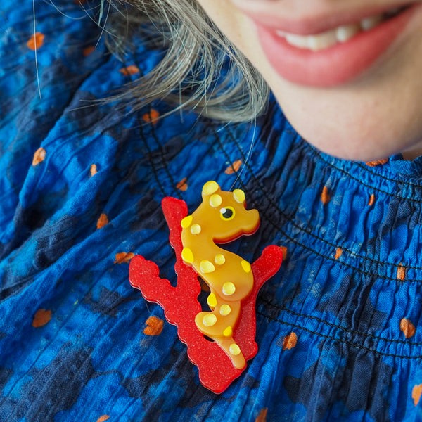 Pygmy Seahorse Brooch