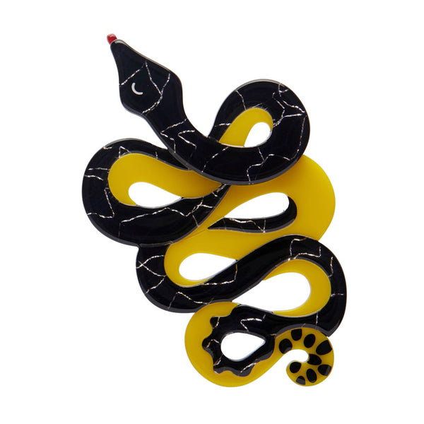 Yellow-Bellied Sea Snake Brooch