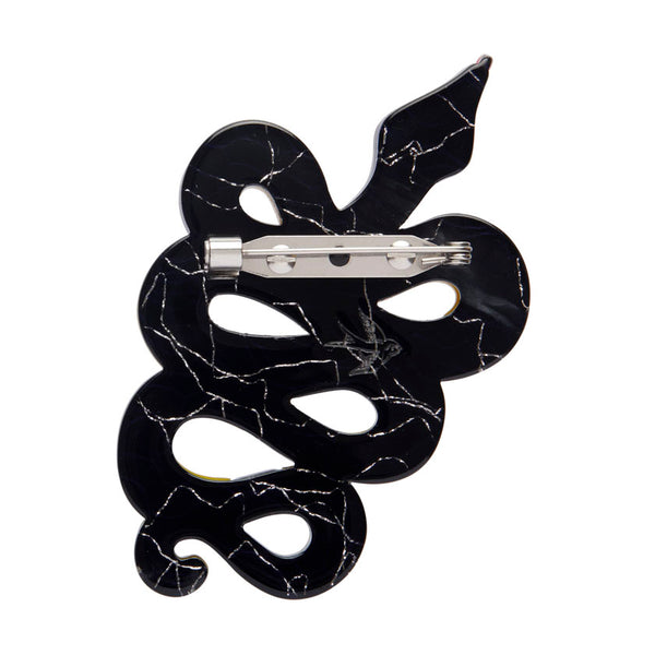 Yellow-Bellied Sea Snake Brooch