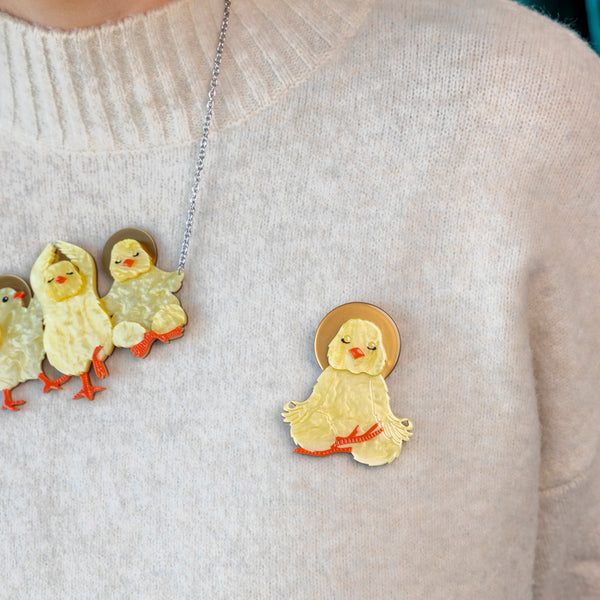 The Yoga Chick Brooch