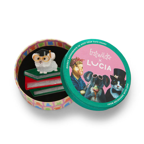 The Valedictorian Mouse Brooch