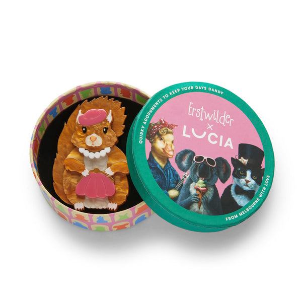 The Sophisticated Squirrel Brooch