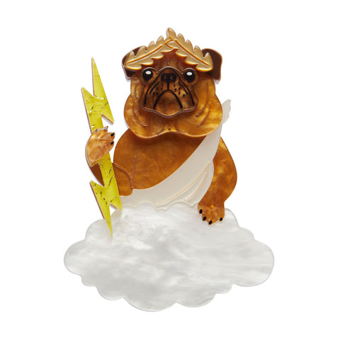 The Pious Pug Brooch