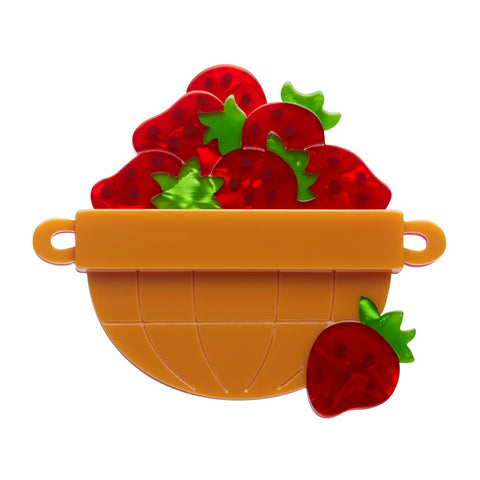 Strawberry Harvest Brooch - GIFT WITH PURCHASE ONLY