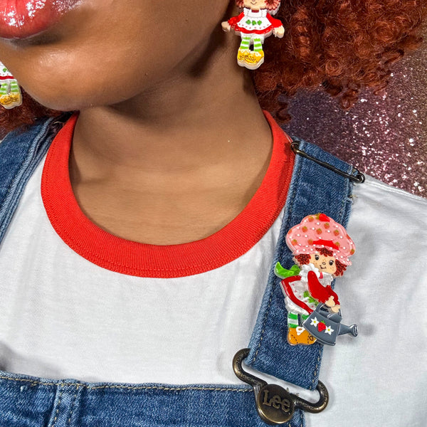 Strawberry Gardening Brooch