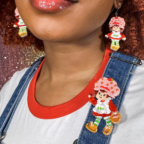 Strawberry Strolling Brooch