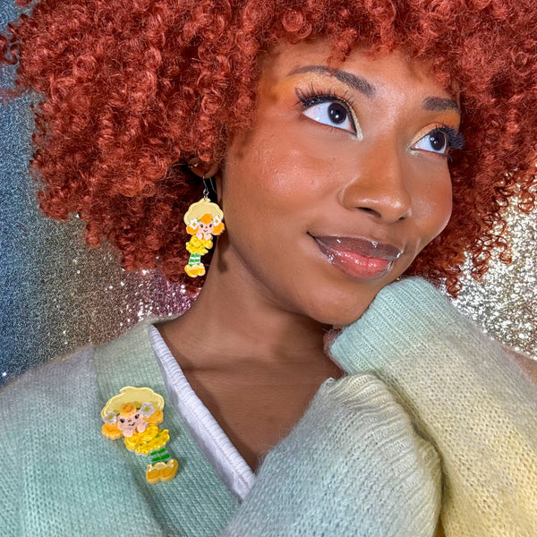 Lemon Meringue Brooch