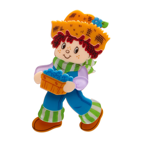 Huckleberry Pie Brooch