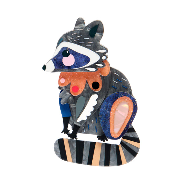 The Resourceful Raccoon Brooch