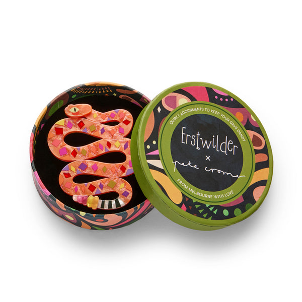 The Rowdy Rattlesnake Brooch