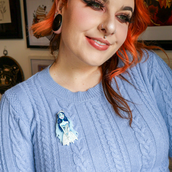 Emily the Corpse Bride Brooch