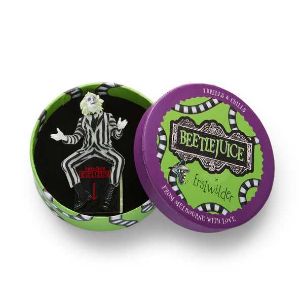 Beetlejuice Brooch