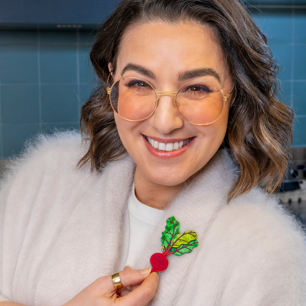 Beet the Odds Brooch