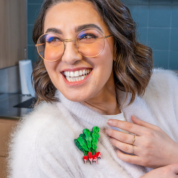 Radish Remedy Brooch