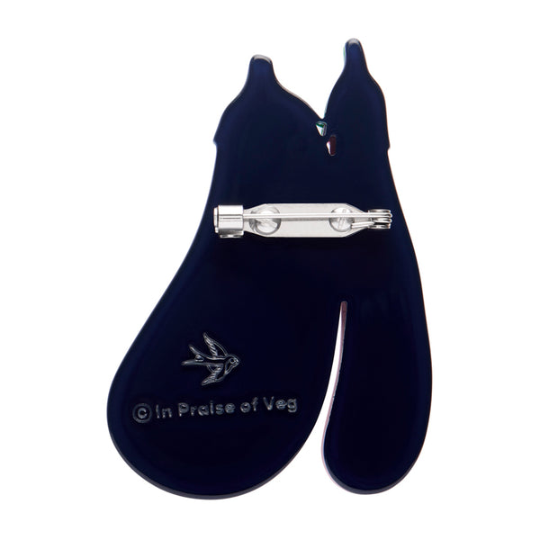 Eggplant Envy Brooch