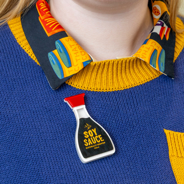 The Joy of Soy Brooch