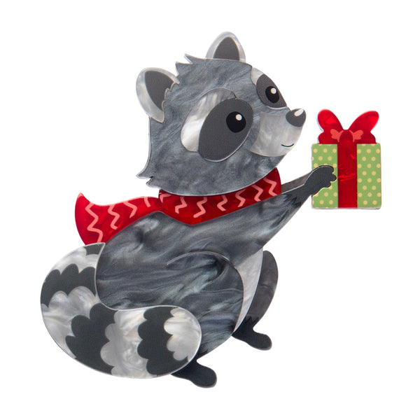 Rhi-Rhi the Raccoon Brooch - Limit 1 per customer