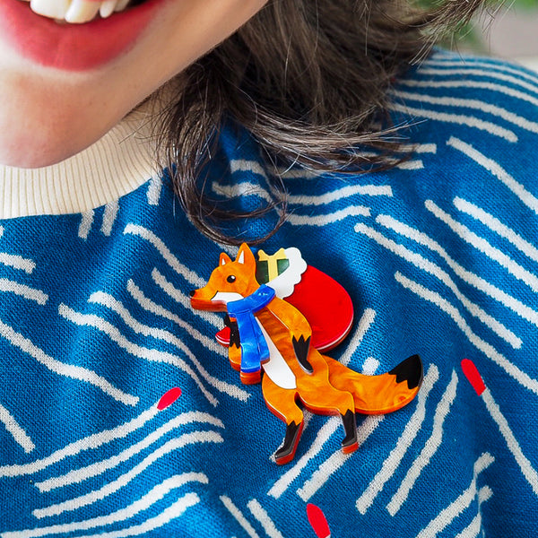 Freddy the Fox Brooch