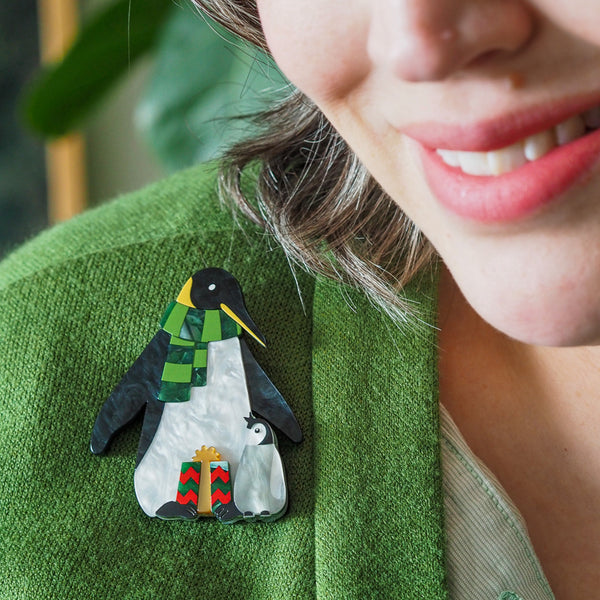 Paddy & Pip the Penguins Brooch - Limit 1 per customer