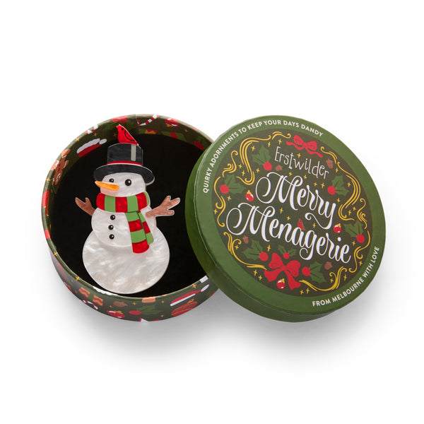 Frosty Fellow Brooch - Limit 1 per customer