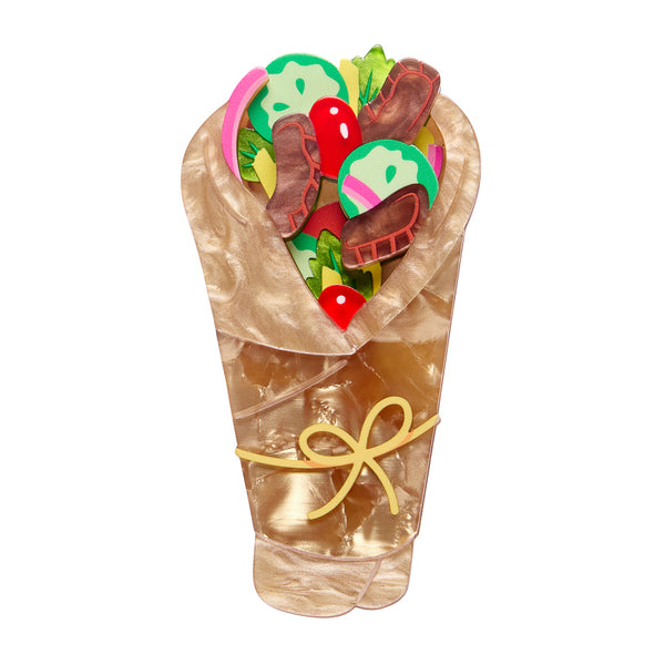 Gyros on the Go Brooch