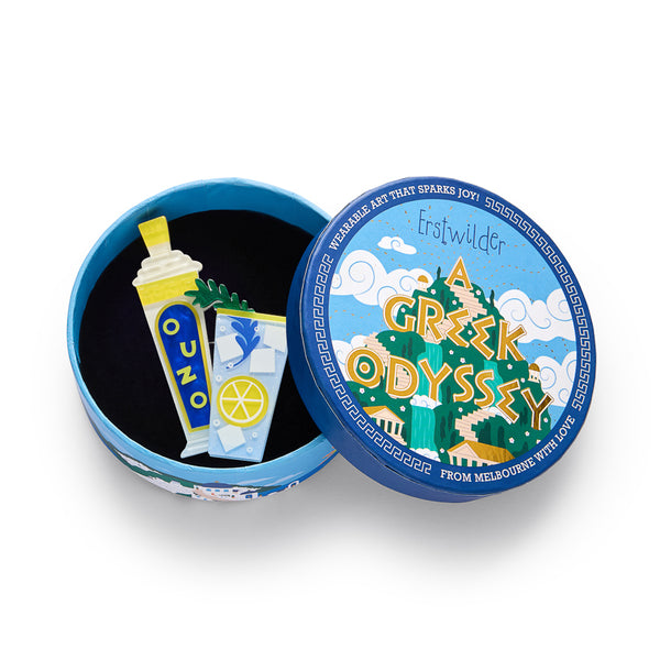 Opa! Ouzo Brooch