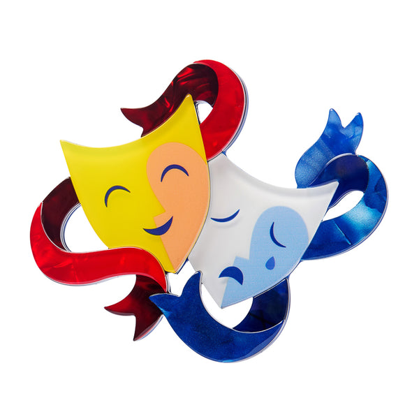 Comedy & Tragedy Brooch