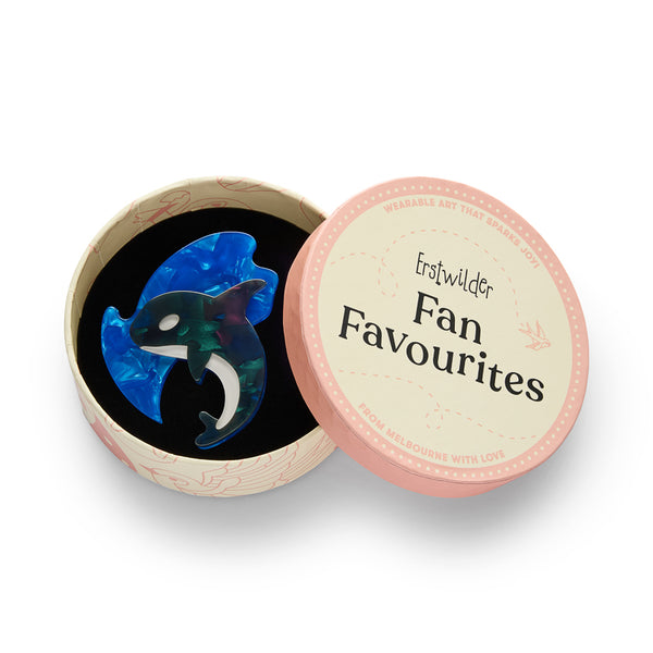 Olinda the Honorable Orca Brooch