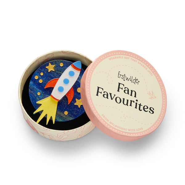 Blast Off! Brooch