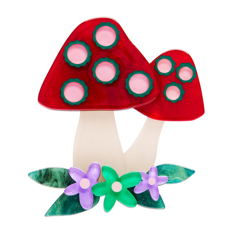 Forest Fun Guy Brooch