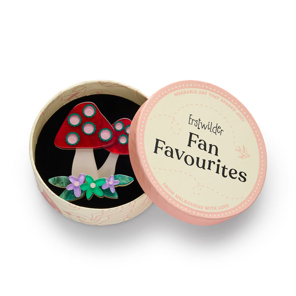 Forest Fun Guy Brooch