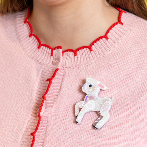 Lottie the Lamb Brooch