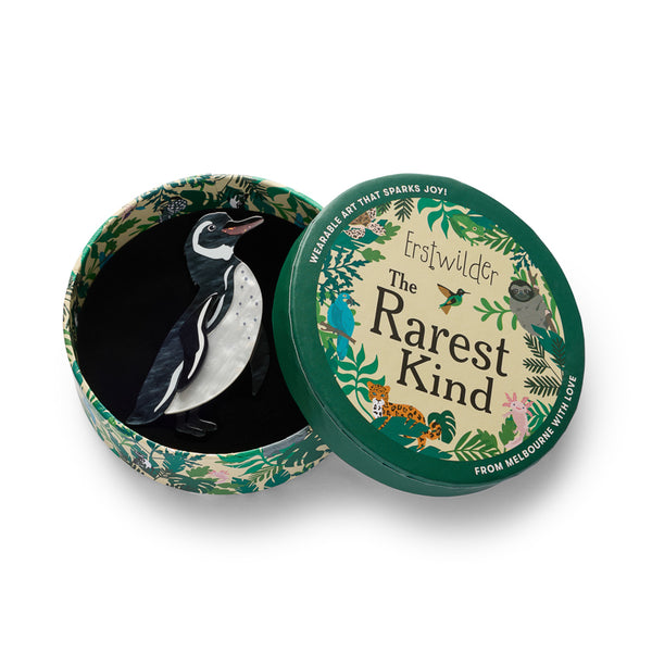 Galapagos Penguin Brooch