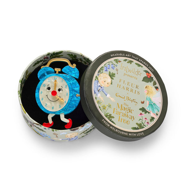 Silky's Clock Brooch