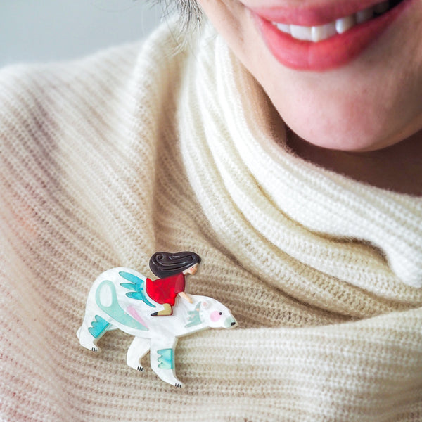 Polar Adventure Brooch